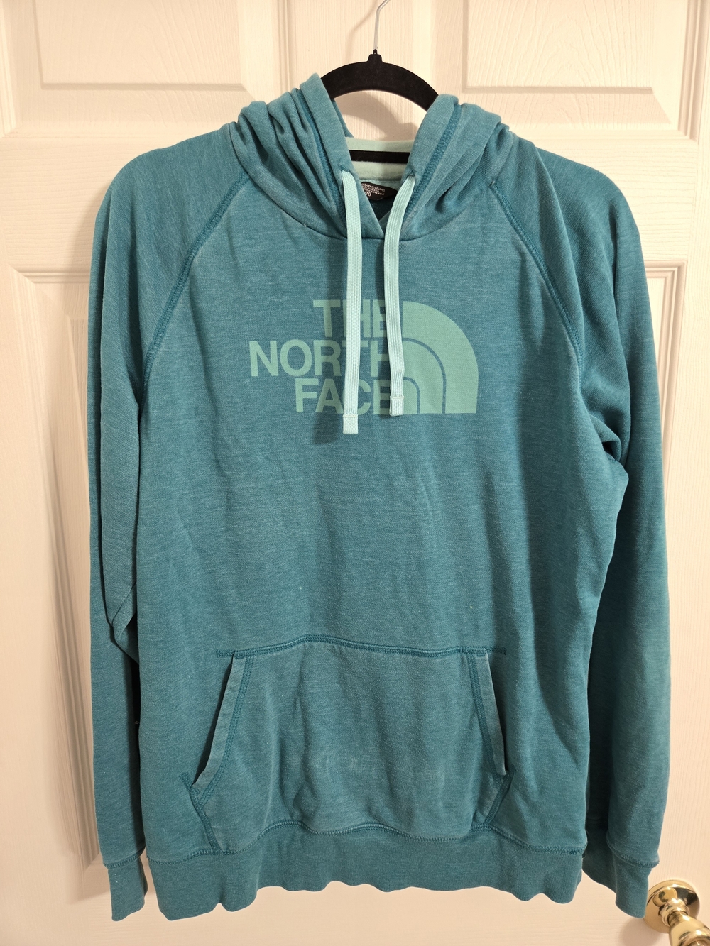 The North Face Women’s Teal Blue Pullover Hoodie Sweater Size XL